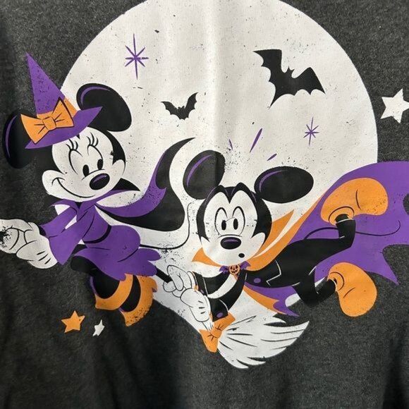 Disney Halloween Mickey & Minnie Mouse Sweater, Sz Large - Picture 5 of 15